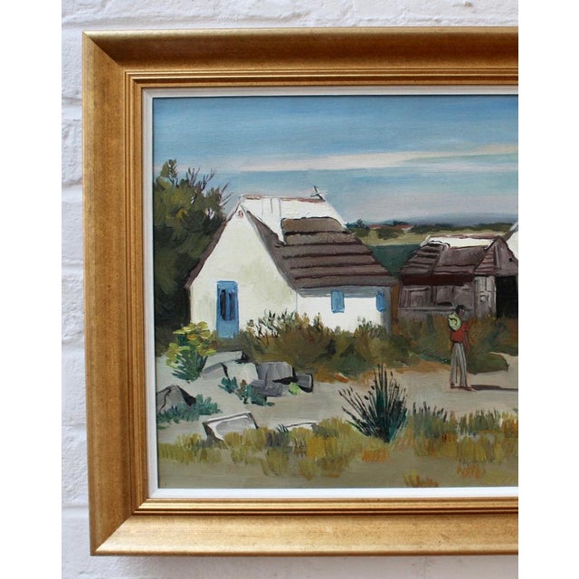 Modern Yves Brayer, Cabins in the Camargue, 1950s, Painting, Framed For Sale - Image 3 of 18
