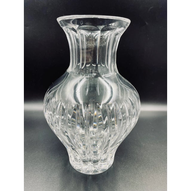 Waterford Late 20th Century Large Scale Marquis by Waterford "Sheridan" Pattern Crystal Vase For Sale - Image 4 of 12