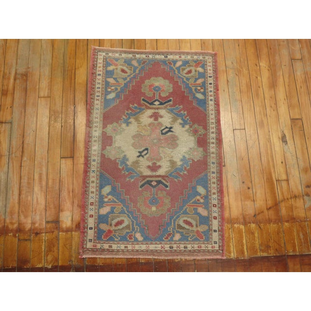 Vintage Turkish mat from the middle of the 20th century