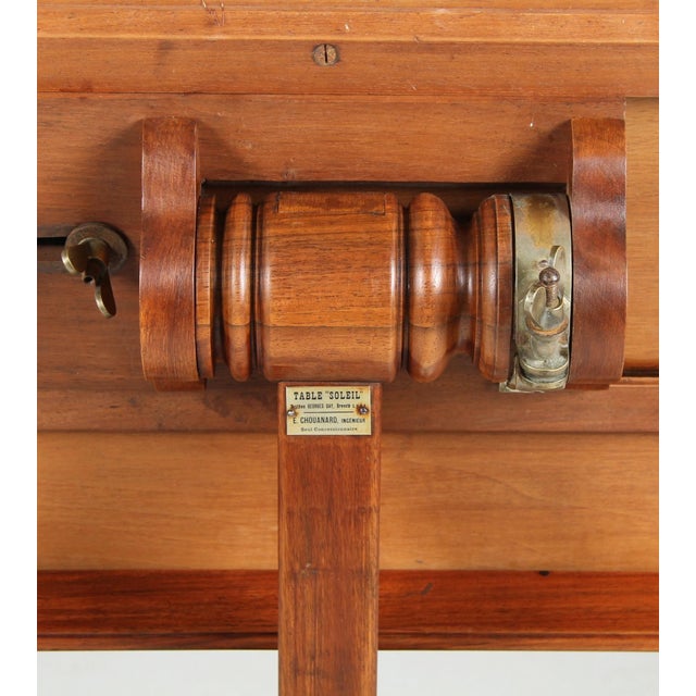 Wood Soleil Architect's Table, 1890s For Sale - Image 7 of 15