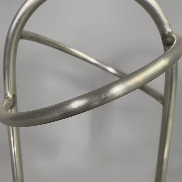 Italian Art Deco Round Umbrella Stand in Metal, 1930s For Sale - Image 11 of 18