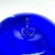 Royal Blue Studio Art Glass Cobalt Oil Lamp Measures 5"Wide Artist Signed 1990-2000s For Sale - Image 8 of 9
