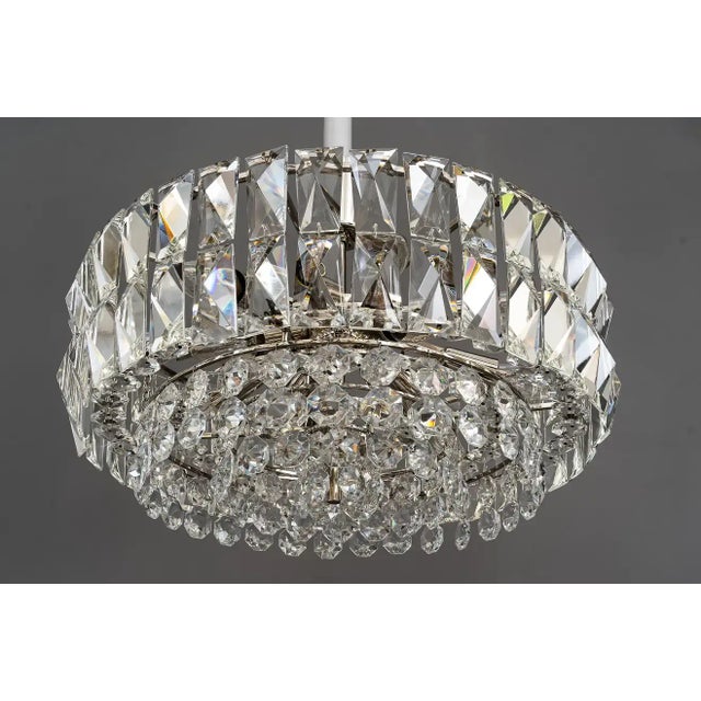 Bakalowits nickel crystal chandelier, circa 1950s Original condition. I have official proof of authenticity such as...