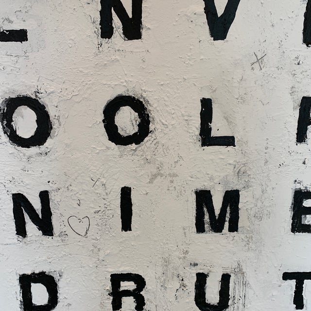 Fashion Crossword Contemporary Minimalist Text Art Mixed Media Painting By Jo Baskerville Chairish