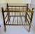 Metal Mid-Century Cantebury Brass Magazine Rack on Wheels For Sale - Image 7 of 12