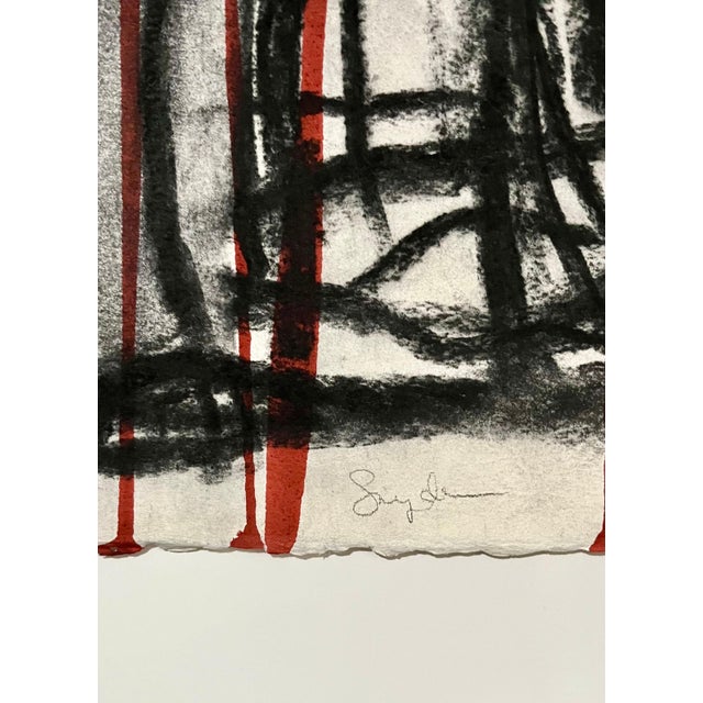 Abstract Expressionism Late 20th Century Bold Graphic Abstract Expressionist Mixed Media Painting Richard Snyder NYC Art For Sale - Image 3 of 8