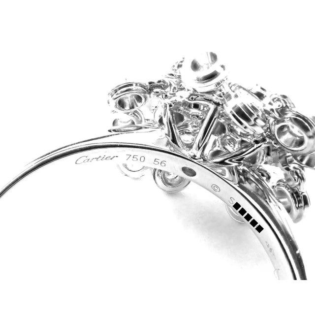 Cartier Diamond White Gold Diamant Leger De Ring, Size 7.5 For Sale In Philadelphia - Image 6 of 9