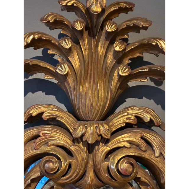 18th Century Pair of French Gilded Mirrors with Chinese Cranes (birds of immortals). These unique pieces came from a...