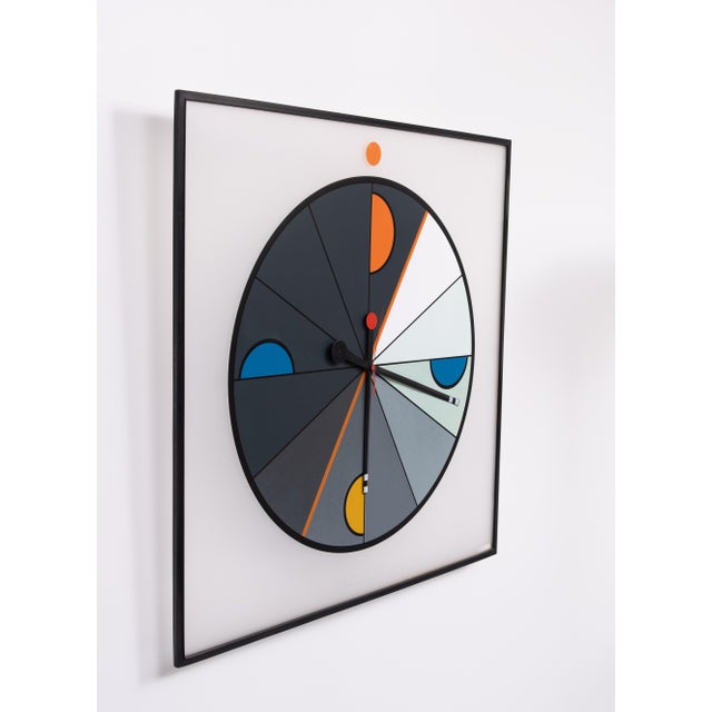 Plastic Large Morphos Clock by Kurt B. Delbanco for Acerbis, 1980s For Sale - Image 7 of 11