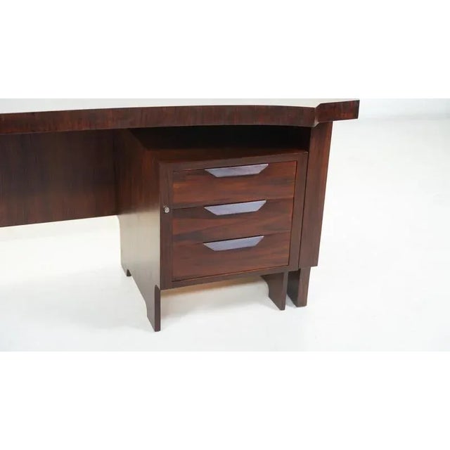Mid-Century Modern Wooden Desk, Italy, 1960s For Sale - Image 17 of 18