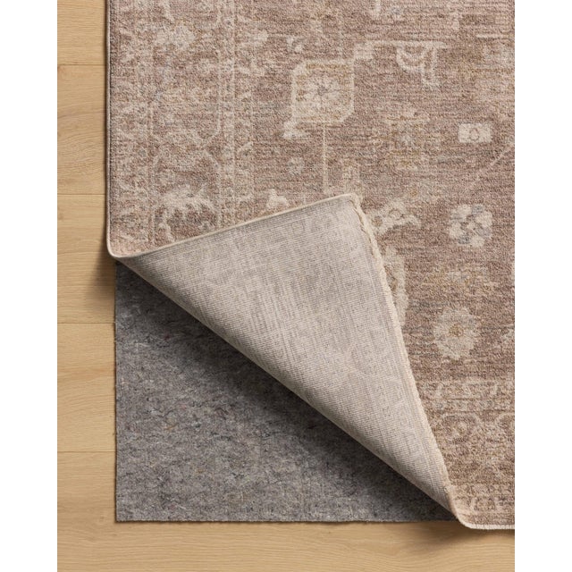 Chris Loves Julia x Loloi Louisa Taupe / Ivory 7'-10" x 7'-10" Round Area Rug For Sale In Dallas - Image 6 of 7