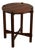 Studio Arts And Crafts Style Round Accent Table With Burl Wood Top For Sale