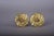 Metal Neoclassical Gilt Bronze Curtain Tiebacks with Floral Rosette Motif, France, 19th Century, Set of 2 For Sale - Image 7 of 11