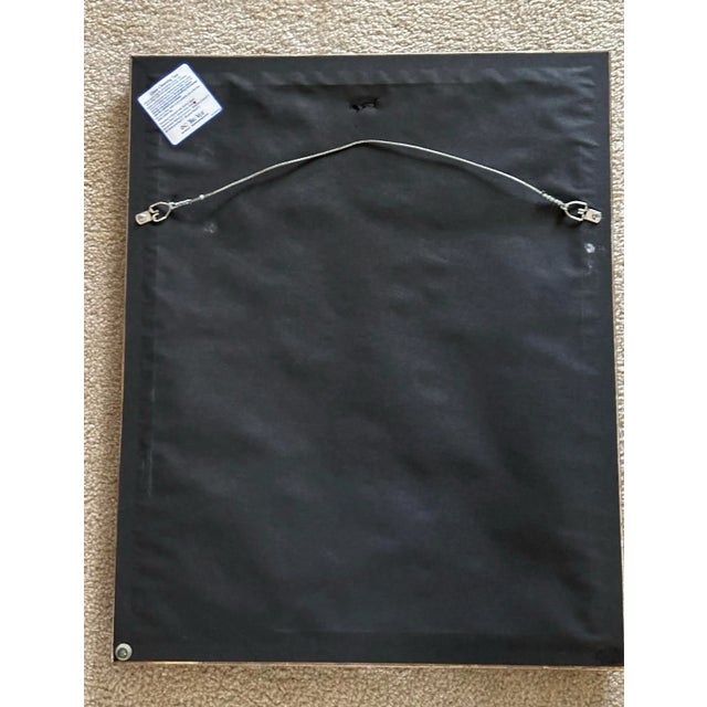 Teal Ludwig O.Holberg Art Deco Lady Watercolor For Sale - Image 8 of 10