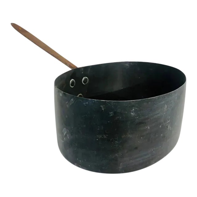 Large 1800s Antique French Copper Pot For Sale