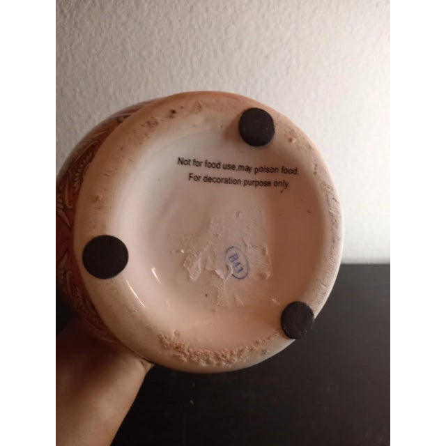 1950s Achilles Amphora Dual Handle Ceramic Vase Made in Greece For Sale - Image 4 of 8