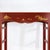 Early 21st Century Vintage Chinese Red Lacquer Console Table With Gilt Landscape Scenery and Scroll Ends For Sale - Image 5 of 18