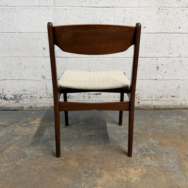 Set of 6 Vintage Danish Modern Teak Dining Chairs Attributed to Erik Buck (Buch), 1960s For Sale - Image 9 of 12