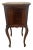 Antique French Nightstand Marble Top Commode Cabinet, Drawer, Carved Walnut For Sale In Palm Springs - Image 6 of 12