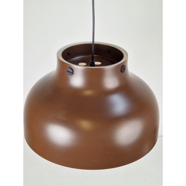 Metal Mid-Century Modern Super Jumbo Pendant Lamp by Uniline for Nordisk Solar, 1960s, Set of 2 For Sale - Image 7 of 16