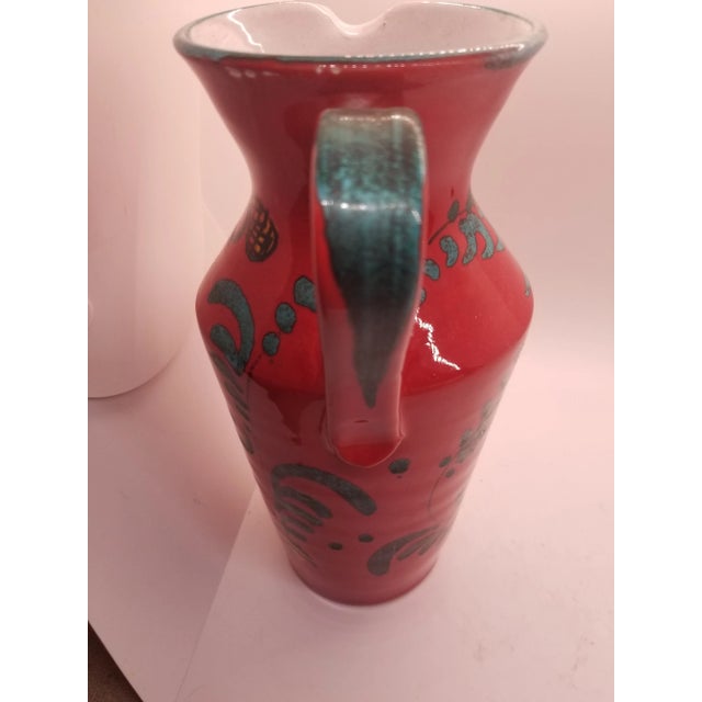 Vintage Italian Ceramic Pitcher For Sale - Image 4 of 5
