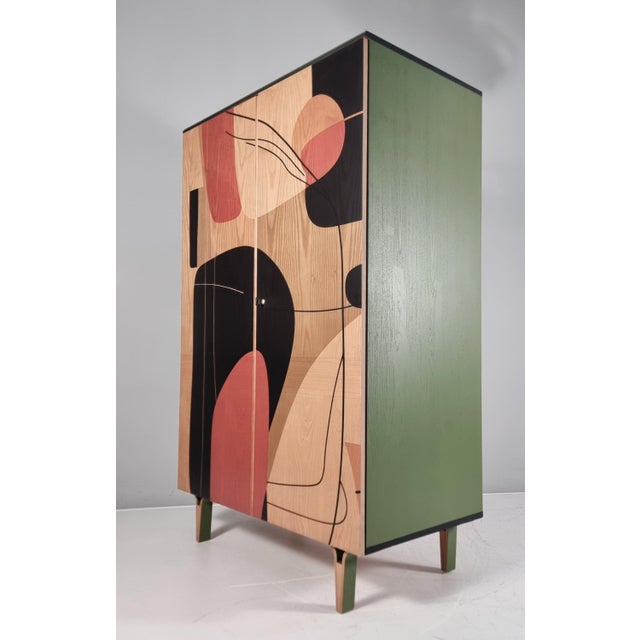 1970s Vintage Wardrobe in Ash, 1970s For Sale - Image 5 of 14