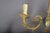 Gold Gilded Brass Scroll-Arm Wall Sconces with Teal Details, 1950s, Set of 2 For Sale - Image 8 of 12
