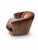 Textile Vintage 1970s Handcrafted Charles Schneider Mid Century Modern Channel Back Swivel Chair For Sale - Image 7 of 12
