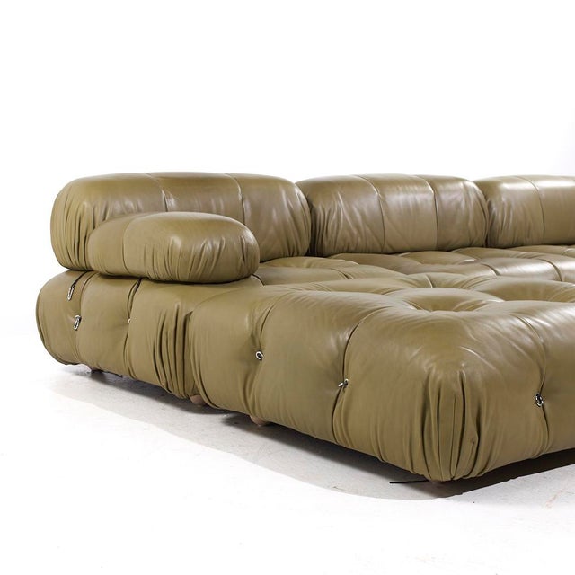 Animal Skin Mario Bellini for B&b Italia Camaleonda Mid Century Leather Sectional Sofa For Sale - Image 7 of 10