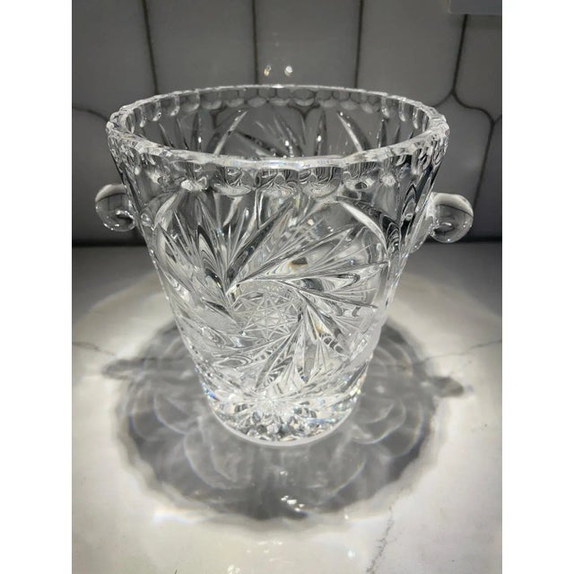 Mid to Late 20th Century Crystal Ice Bucket For Sale - Image 4 of 10