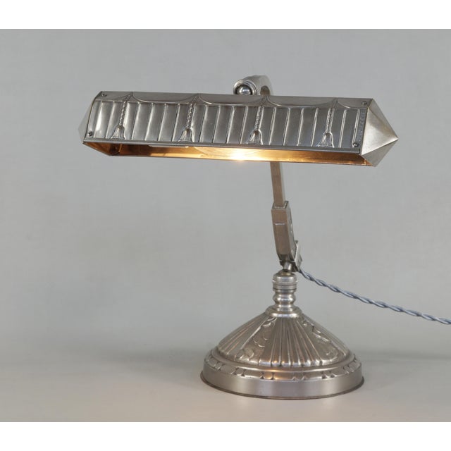 French Art Deco Piano Lamp by Monix 1930 France For Sale - Image 6 of 15