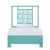 Finn Standard Bed Twin Extra Long - Turquoise For Sale - Image 12 of 12