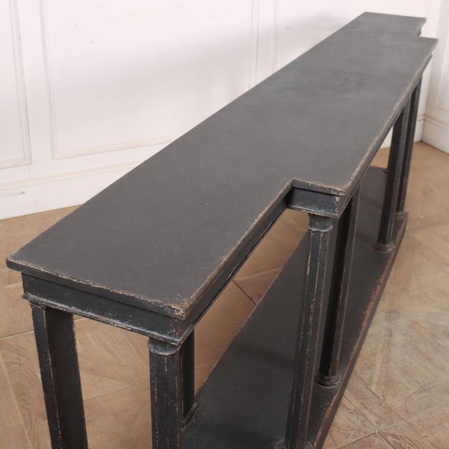 English Painted Beech Console Table, 1920s For Sale - Image 9 of 12