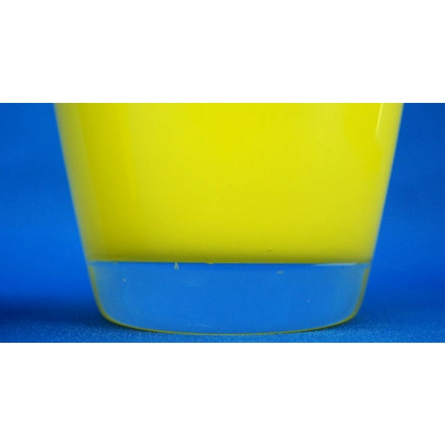 20th Century Large Yellow Glass Vase by Periev R. Pint, Barovier and Toso Collection, Czechoslovakia, 1980s For Sale - Image 17 of 18