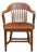 20th Century Victorian Style Oak Bankers Chair For Sale