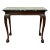 Vintage Mahogany Chippendale Style Ball and Claw Marble Top Console Hall Table For Sale