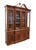 Traditional Ethan Allen 18th Century Mahogany Collection 70" Pierced Wood Pediment Lighted Display China Cabinet 22-6549 For Sale - Image 3 of 15