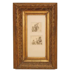 Early 19th Century Neoclassical Pen and Ink Drawings