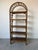1970's Vintage Coastal Bamboo Rattan Arched Etagere Shelf For Sale - Image 4 of 14