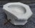 Bird Bath in White Marble with Iron Wall Anchor, 1900s For Sale - Image 5 of 6