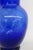 Indiana Glass Illusions 1980s Large Vase Cobalt Blue Optic Swirl Pattern 4876b For Sale In Miami - Image 6 of 11