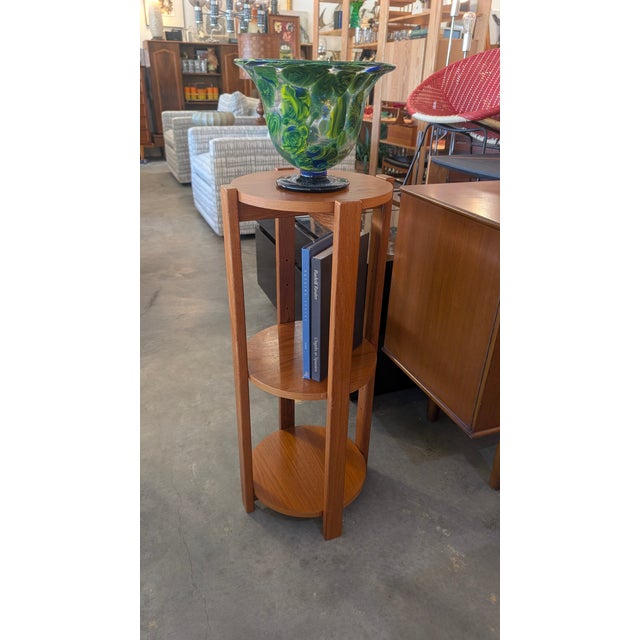 Vintage-Style 3-Tier Mid-Century Modern Plant Stand For Sale - Image 13 of 14