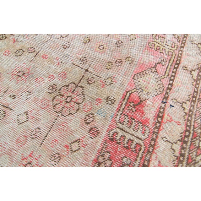 Light Pink 1900s Antique Chinese Hand-Knotted Rug - 6’3” X 11’10” For Sale - Image 8 of 11
