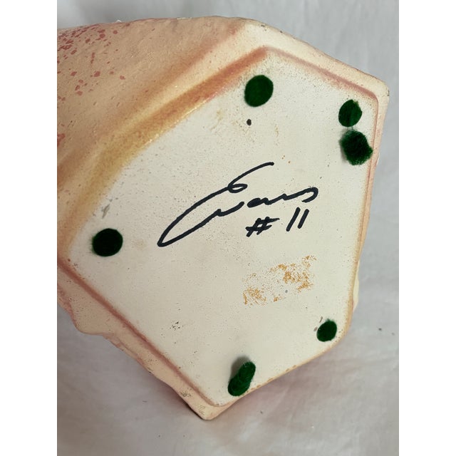1980s Tony Evans “Ancient Sands” Raku Abstract Vase #11 For Sale - Image 10 of 12