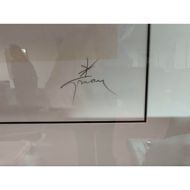 Illustration 1980s Rene Gruau La Belle en Noir Sign & Numbered For Sale - Image 3 of 4