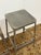 2010s Cb2 Flint Metal Counter Stools, Set of Four For Sale - Image 5 of 11