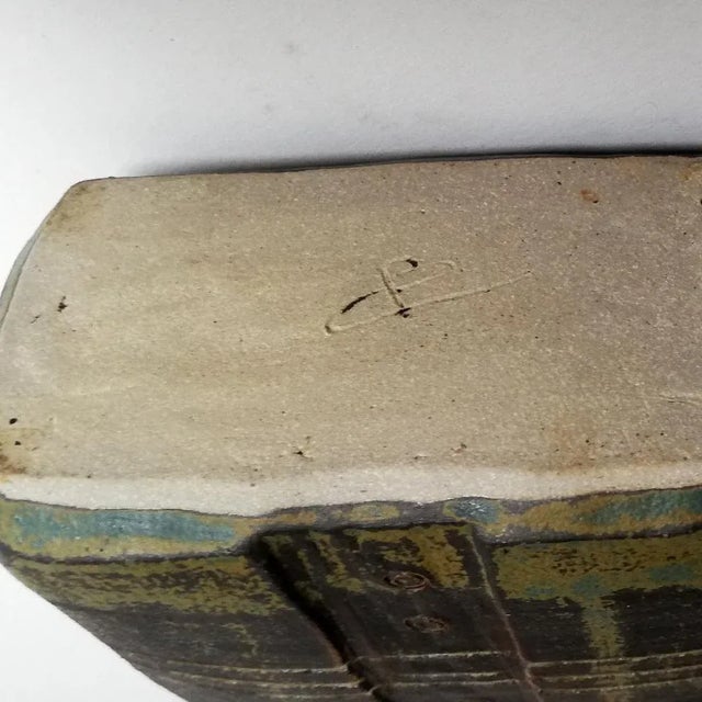 Vintage Ceramic Bottle Vase For Sale - Image 4 of 7