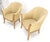 Wood c.1940s Pair Leon Jallot Atr. Carved Scallop Edge Bergere Arm Lounge Chairs MINT For Sale - Image 7 of 11