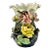 French Barbotine Majolica Floral Vase For Sale