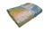This vintage pastel satin crazy quilt, likely from the 1960s, boasts a pastel patchwork design of 15 blocks. With a...